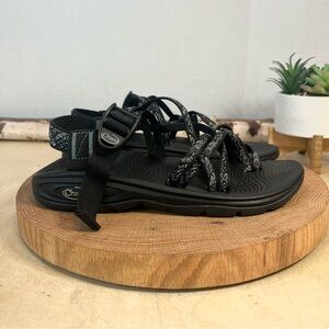 Chaco Z/Volv X2 Black White Geometric Sandals - Women’s 7